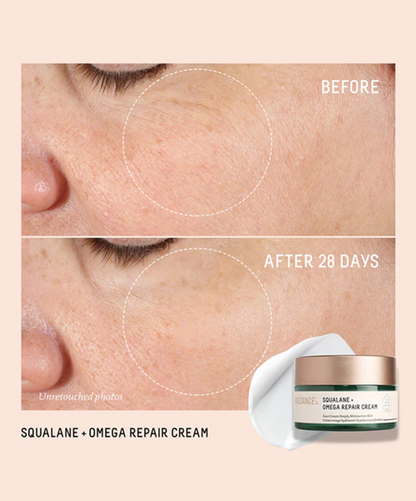 Biossance Omega Repair Cream before after